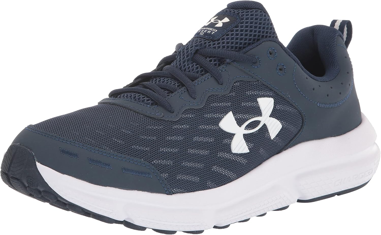 Under Armour Youth Assert 10 Basketball Shoes ??? White/Royal Sizes 3.5Y???7Y